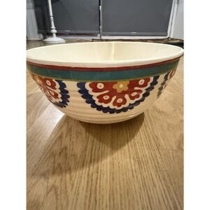 Better Homes Gardens Red Damask Melamine Large Serving Bowl Colorful